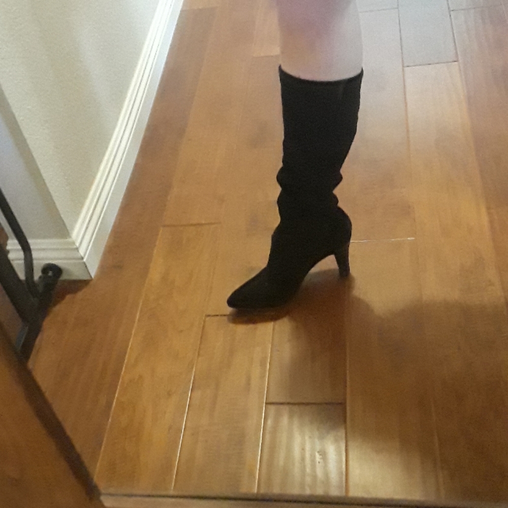 💖3 for $30, Black adjustable-height boots.